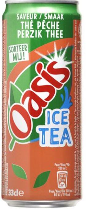 Oasis Ice Tea Pêche Canette 33 Cl