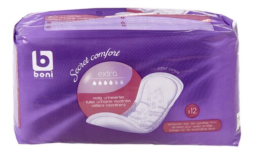 Boni Discreet Extra Serviettes Hygiéniques 12 Pièces