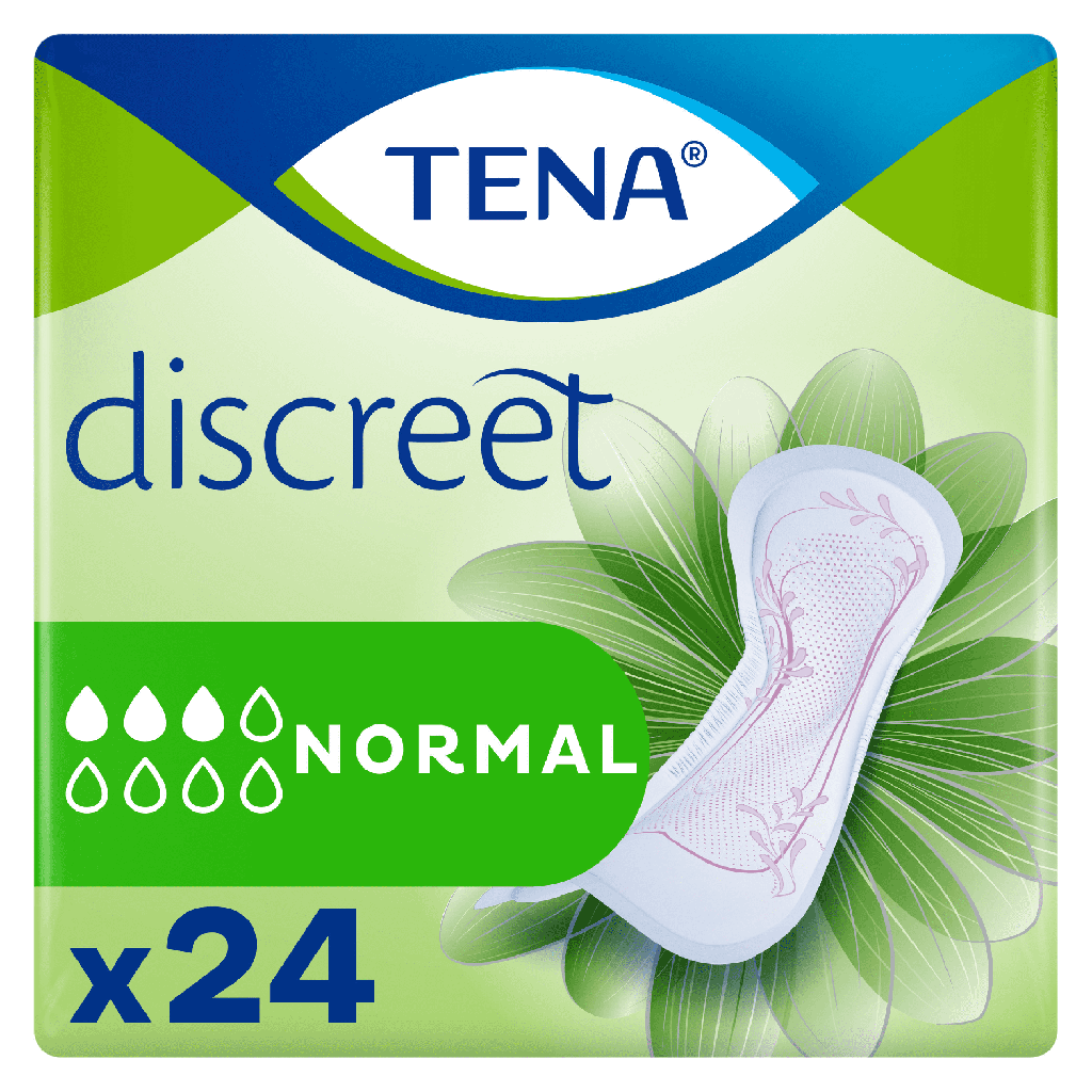 Tena Discreet Normal Serviettes Hygiéniques 24 Pièces