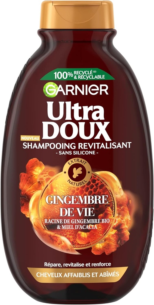 Ultra Doux Gingembre de Vie Shampoing 250 Ml