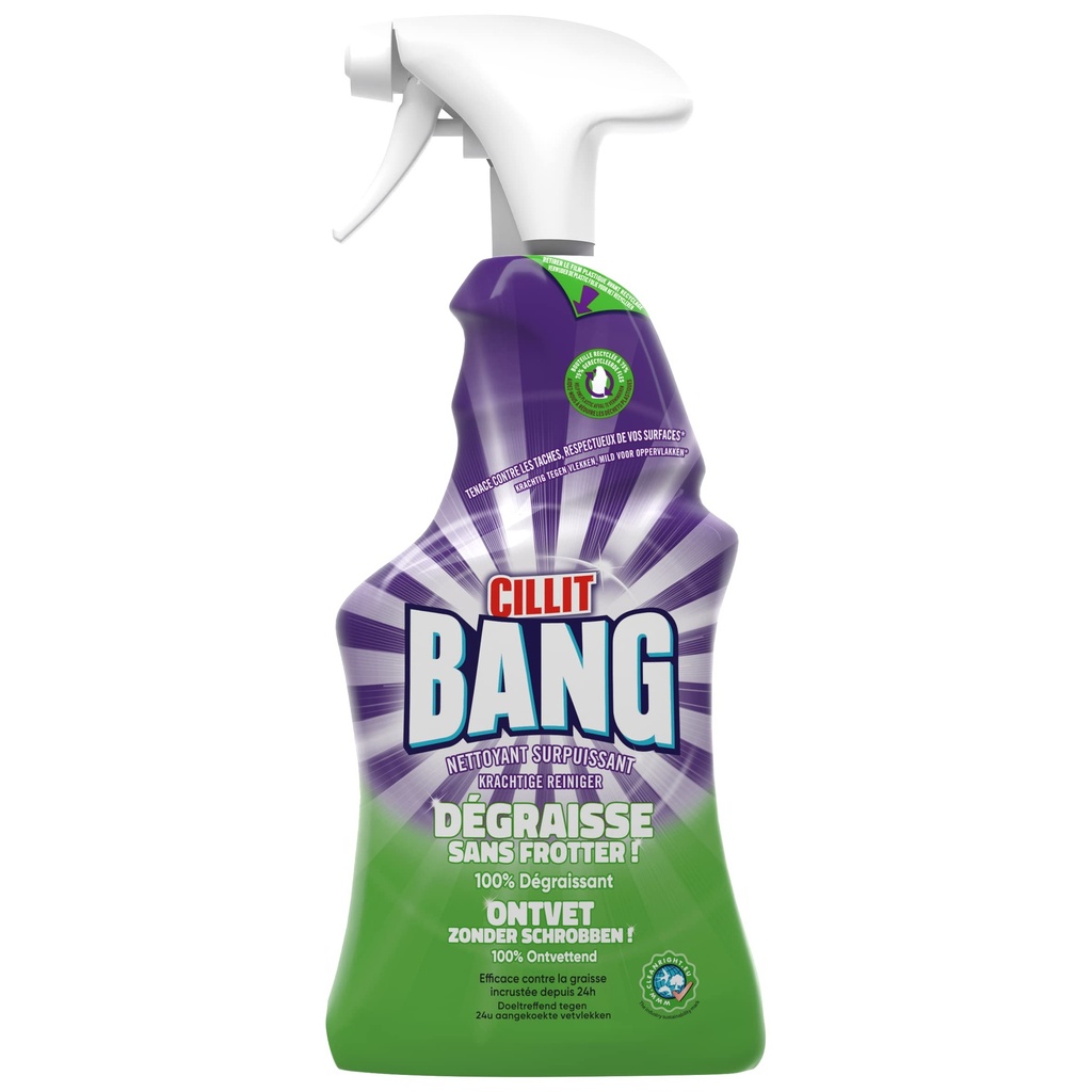 Cillit Bang Dégraisse Sans Frotter Spray Nettoyant 750 Ml