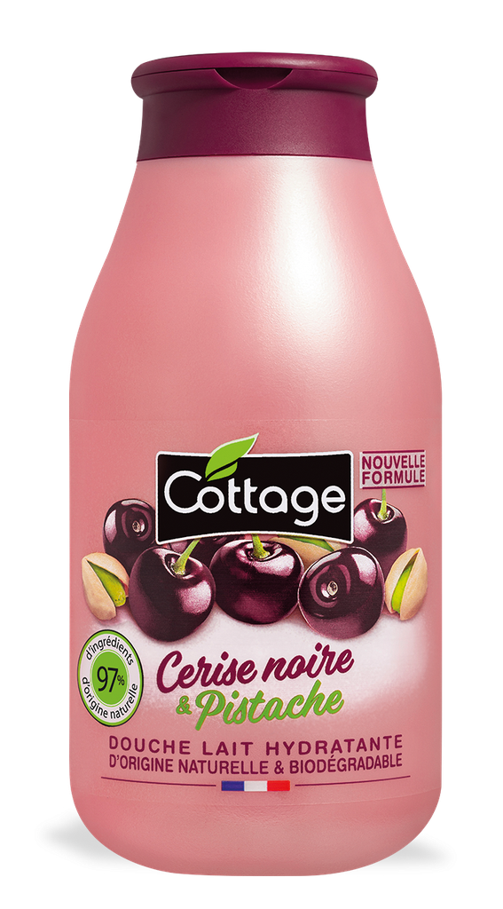Cottage Cerise Noire & Pistache Douche Lait Hydratante 250 Ml