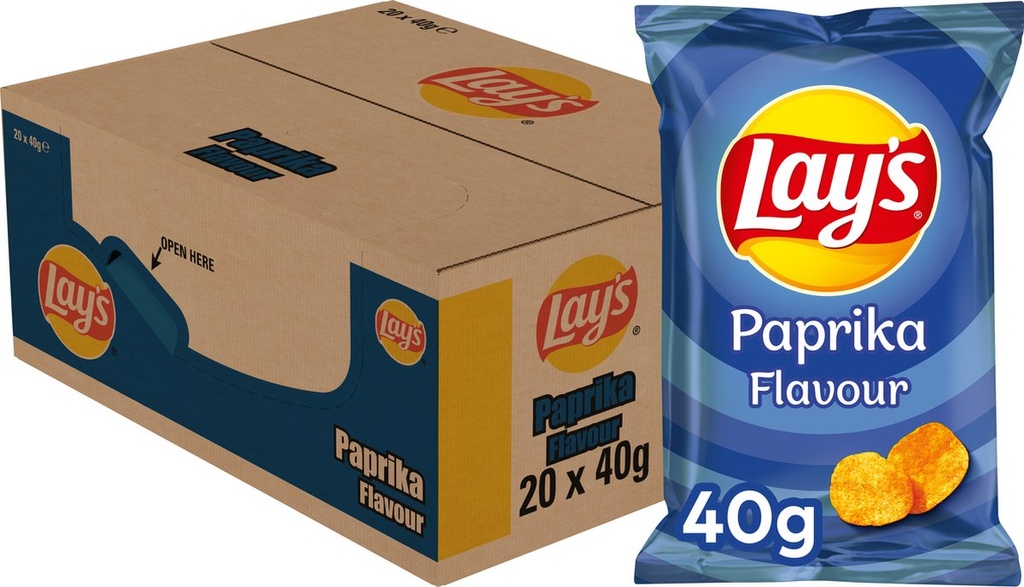 Lay's Paprika Chips 20x40 Gr