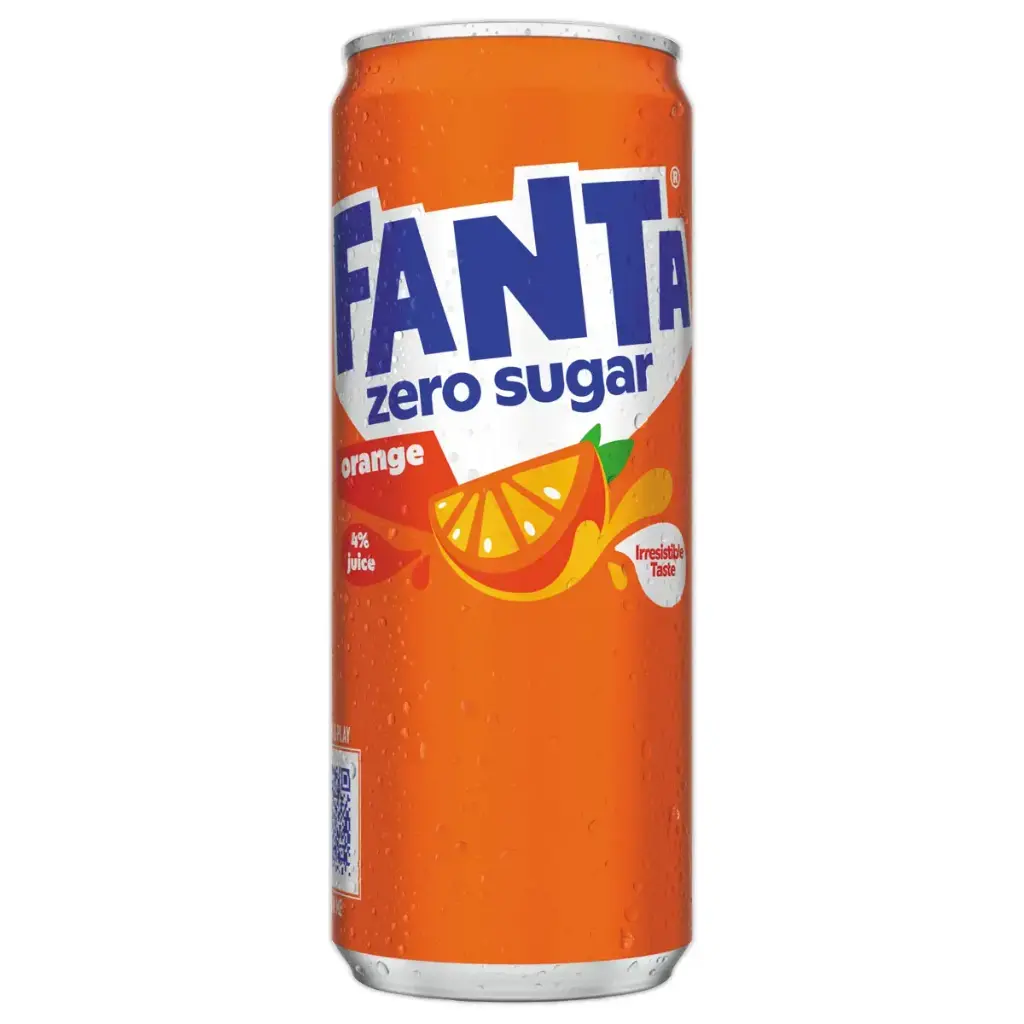 Fanta Orange No Sugar Canette 33 Cl