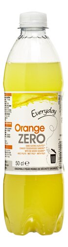 Everyday Limonade Orange Zero Bouteille 50 Cl