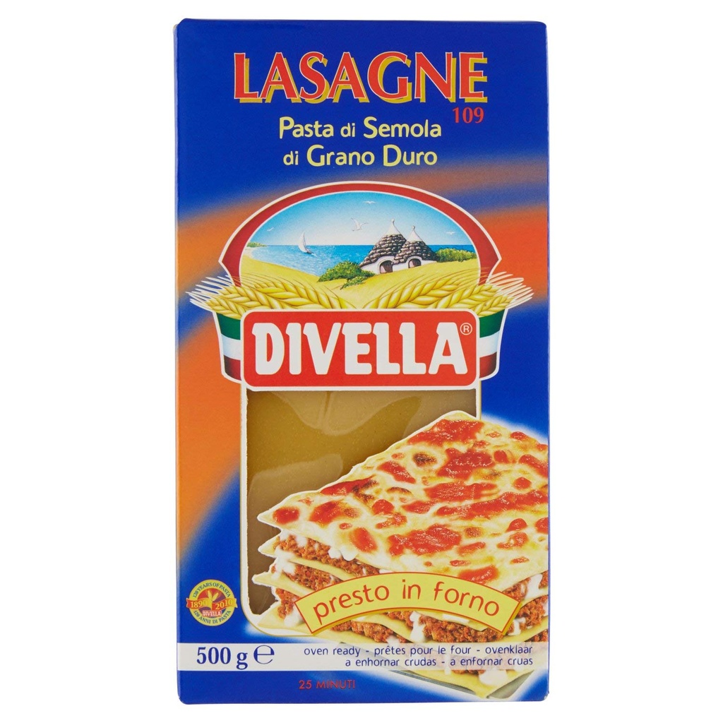 Divella N109 Lasagne Semola 500 Gr