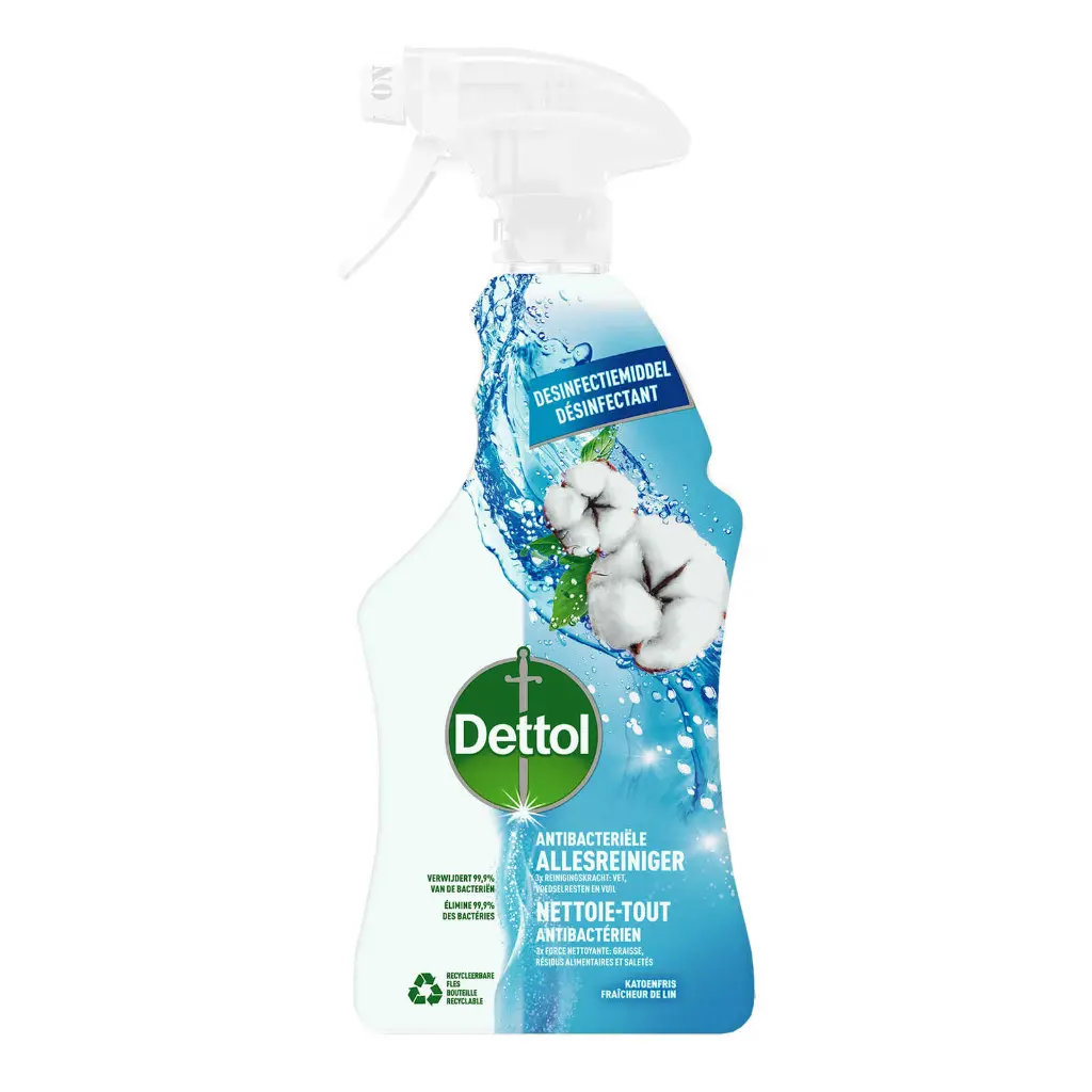 Dettol Fraîcheur de Lin Spray Nettoyant 750 Ml