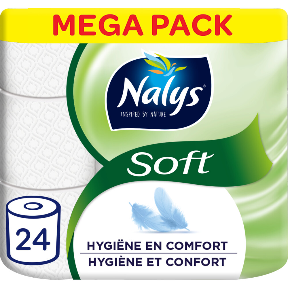 Nalys Soft Papier-Toilette 24 Rouleaux