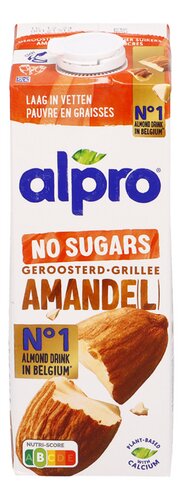 Alpro Boisson Aux Amandes Grillées Sans Sucre 1 L