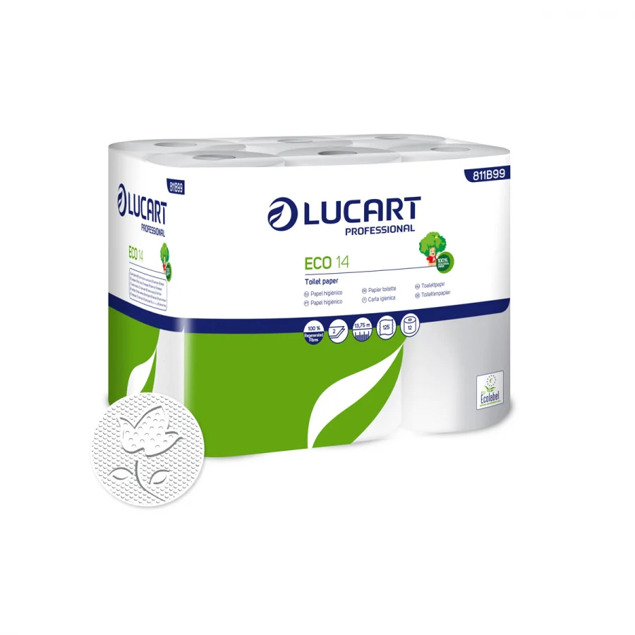  Lucart Eco 14 Papier Toilette 12 Rouleux 