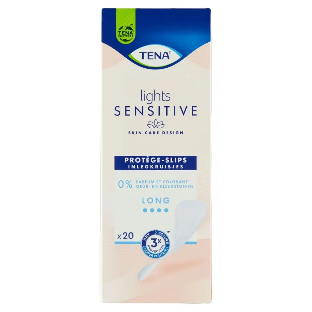 Tena Lights Sensitive Long Protège Slips 20 Pièces