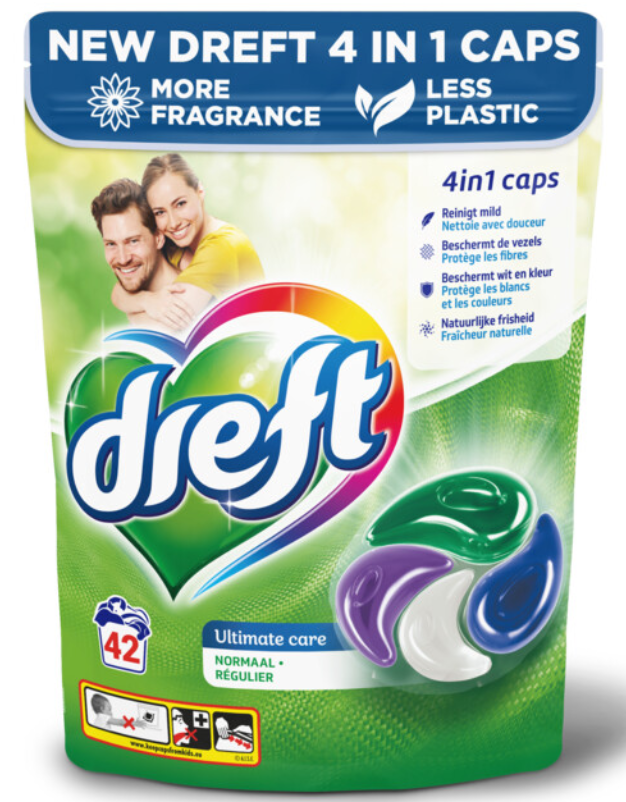 Dreft 4 en 1 Ultimate Care 42 Doses