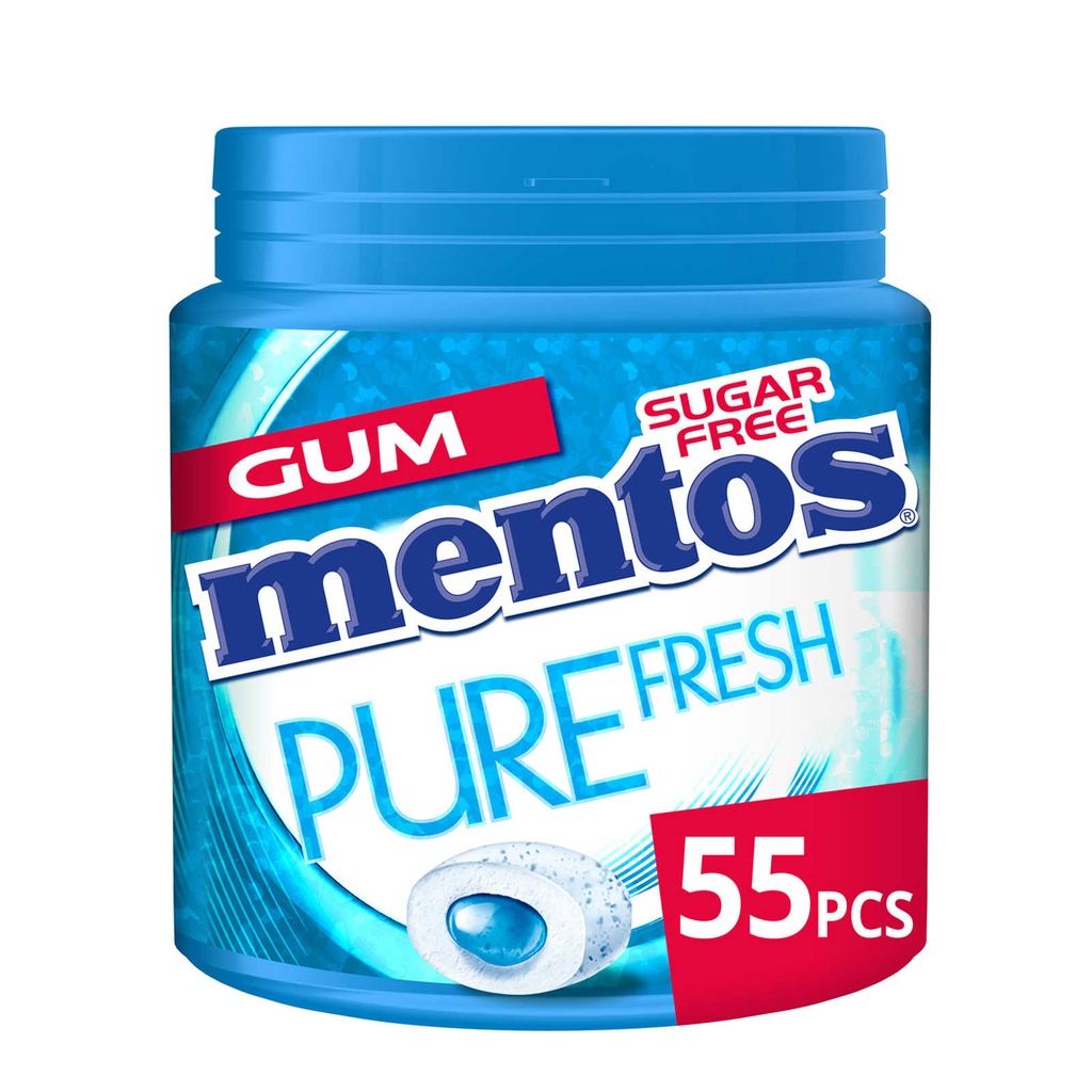 Mentos Pure Fresh Mint Chewing-Gum 55 Pièces