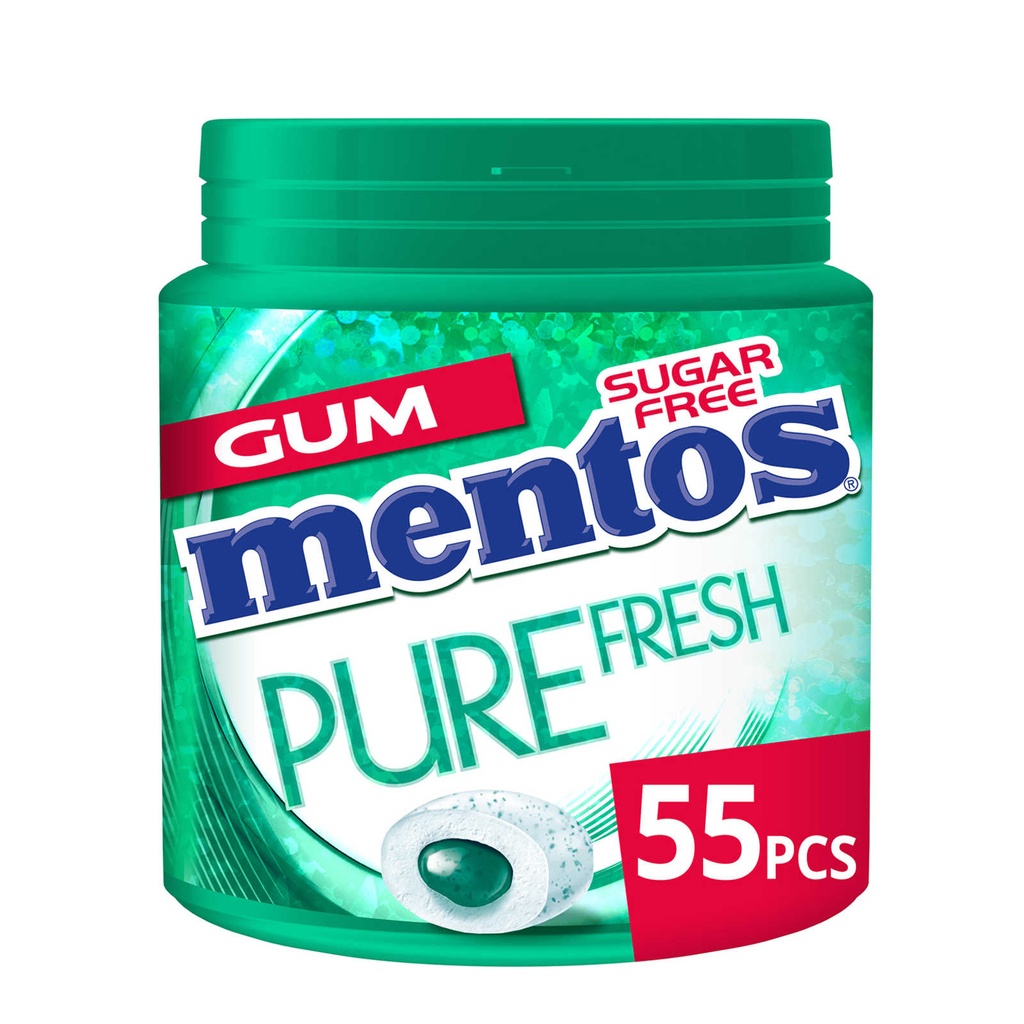 Mentos Pure Fresh Wintergreen Chewing-Gum 55 Pièces