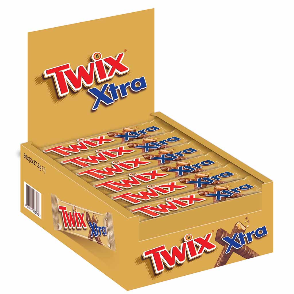 Twix Xtra Barres Chocolatées 30x75 Gr