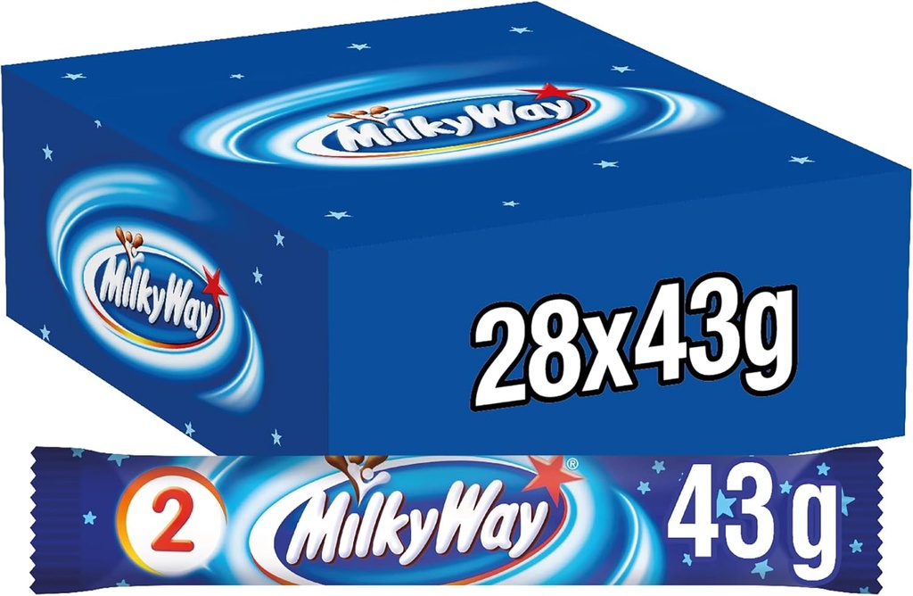 Milky Way Barres Chocolatées 28x43 Gr