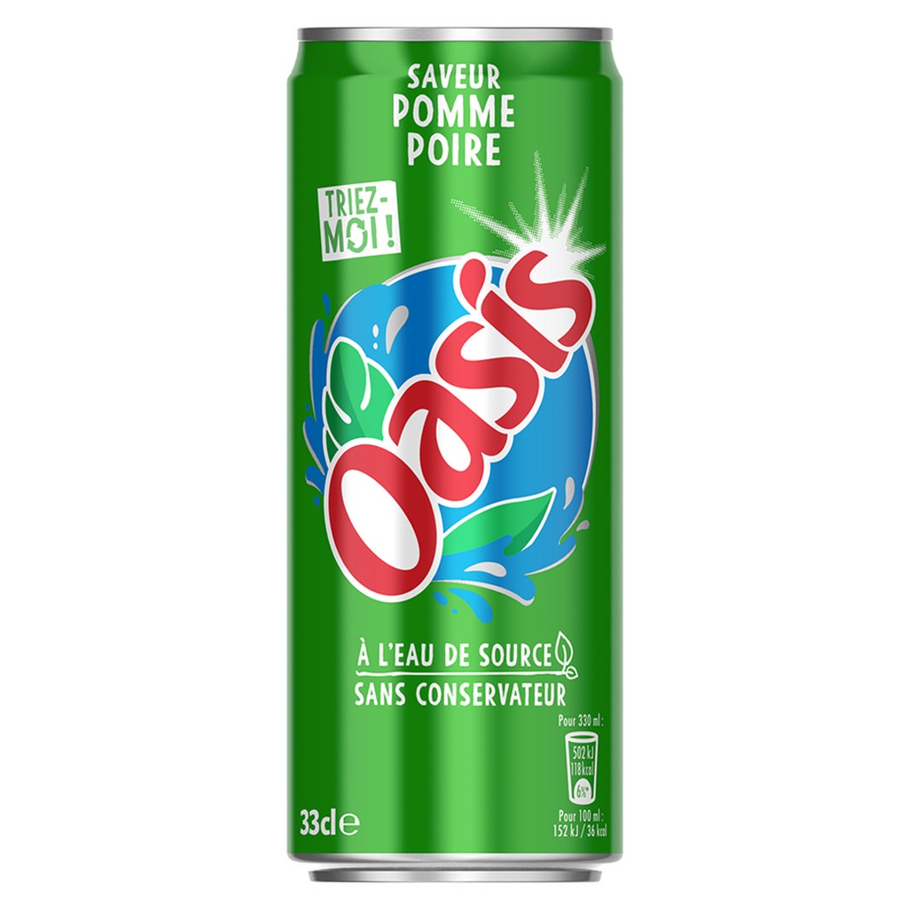 Oasis Pomme Poire 33 Cl