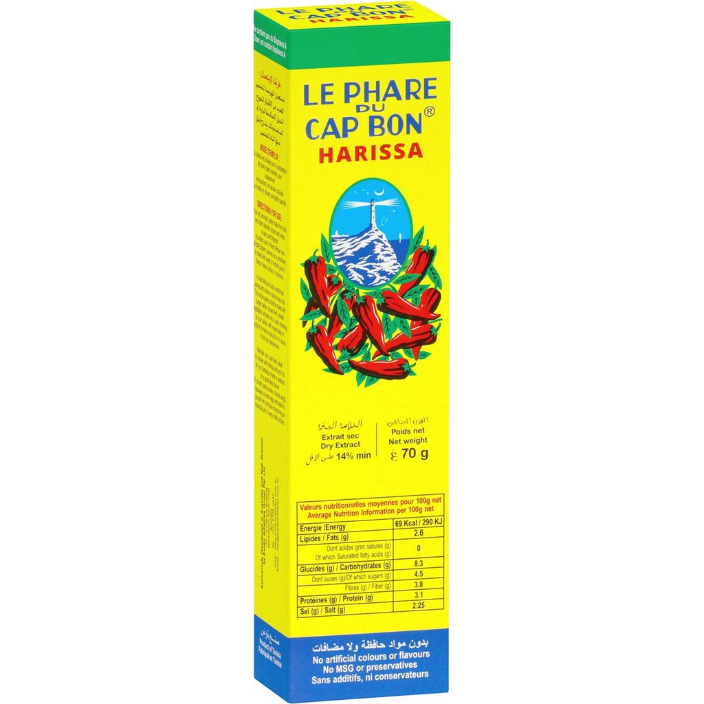 Phare du Cap Bon Harissa Tube 70 Gr