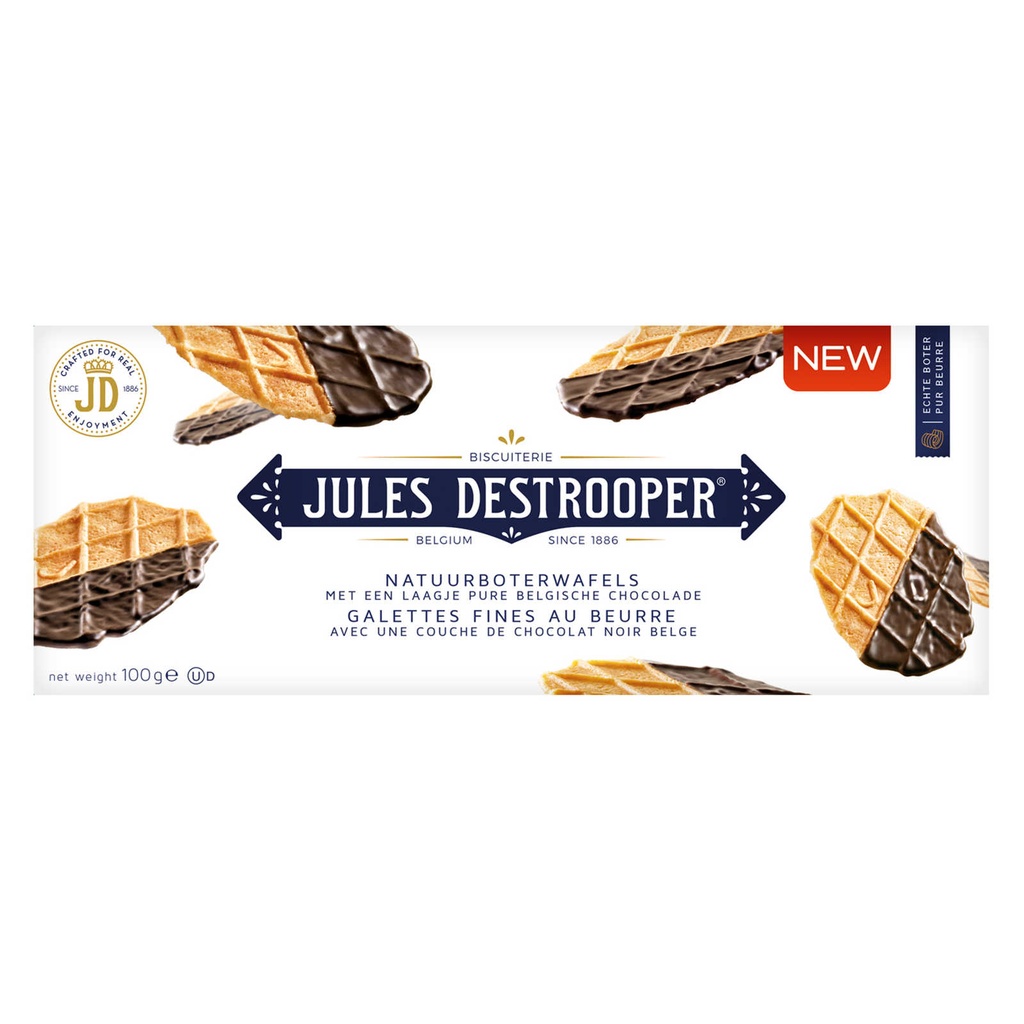 Jules Destrooper Galettes au Beurre & Chocolat 175 Gr