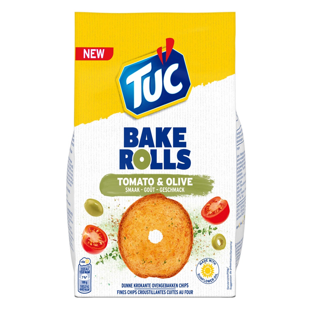 Lu Tuc Bake Rolls Tomato & Olive 150 Gr