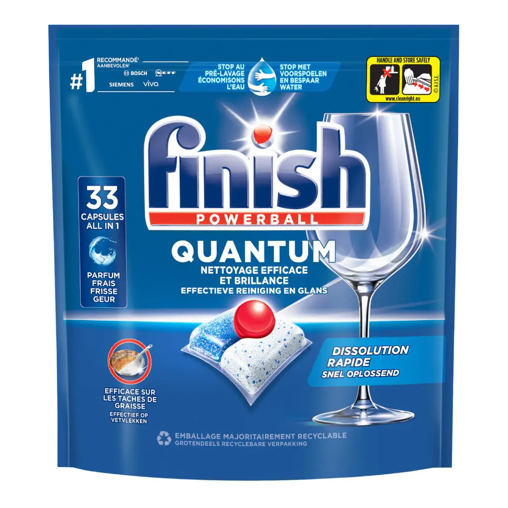 Finish Quantum Regular Tabs Lave-Vaisselle 33 Doses