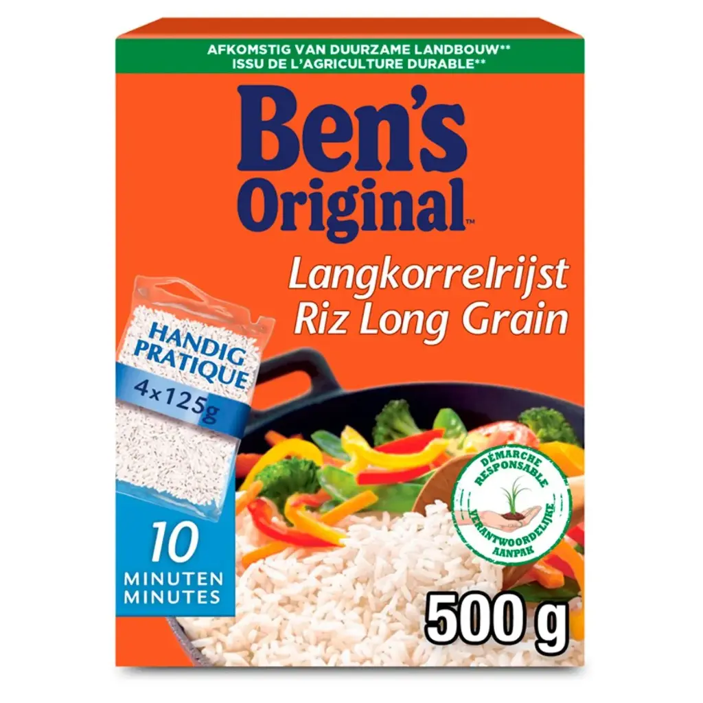 Ben's Original Long Grain Sachets 4x125 Gr