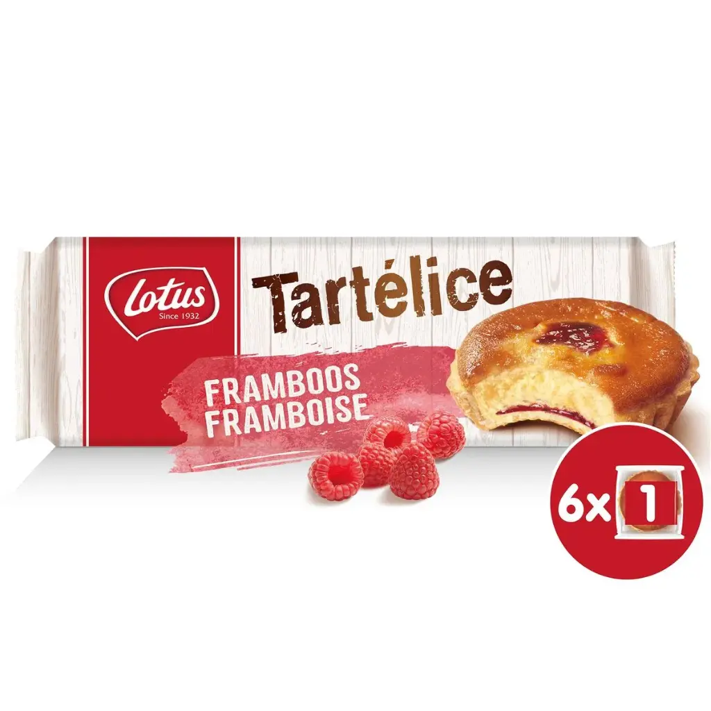 Lotus Tartélice Framboise 6x57,5 Gr