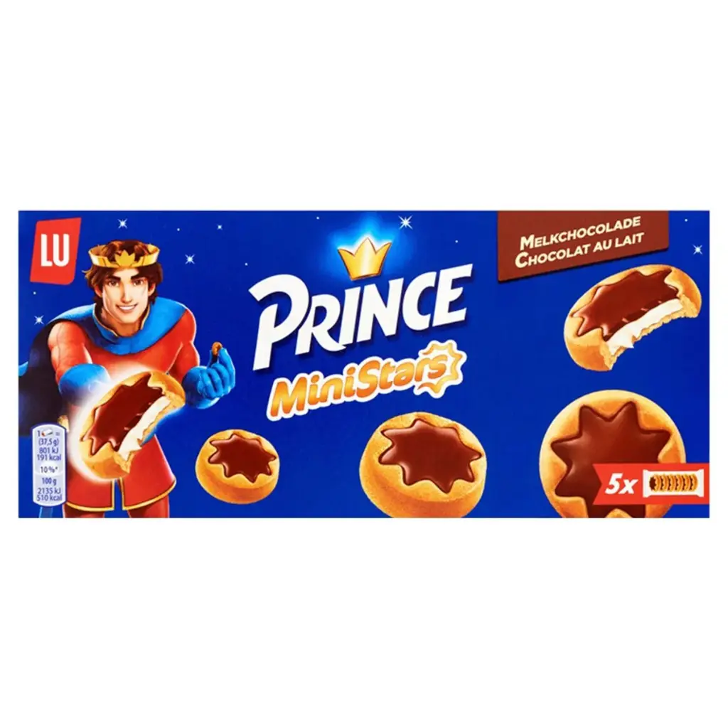 Lu Prince MiniStars Chocolat au Lait 187 Gr