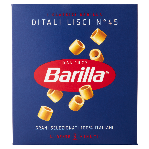 Barilla N45 Ditali Lisci Pâtes 500 Gr