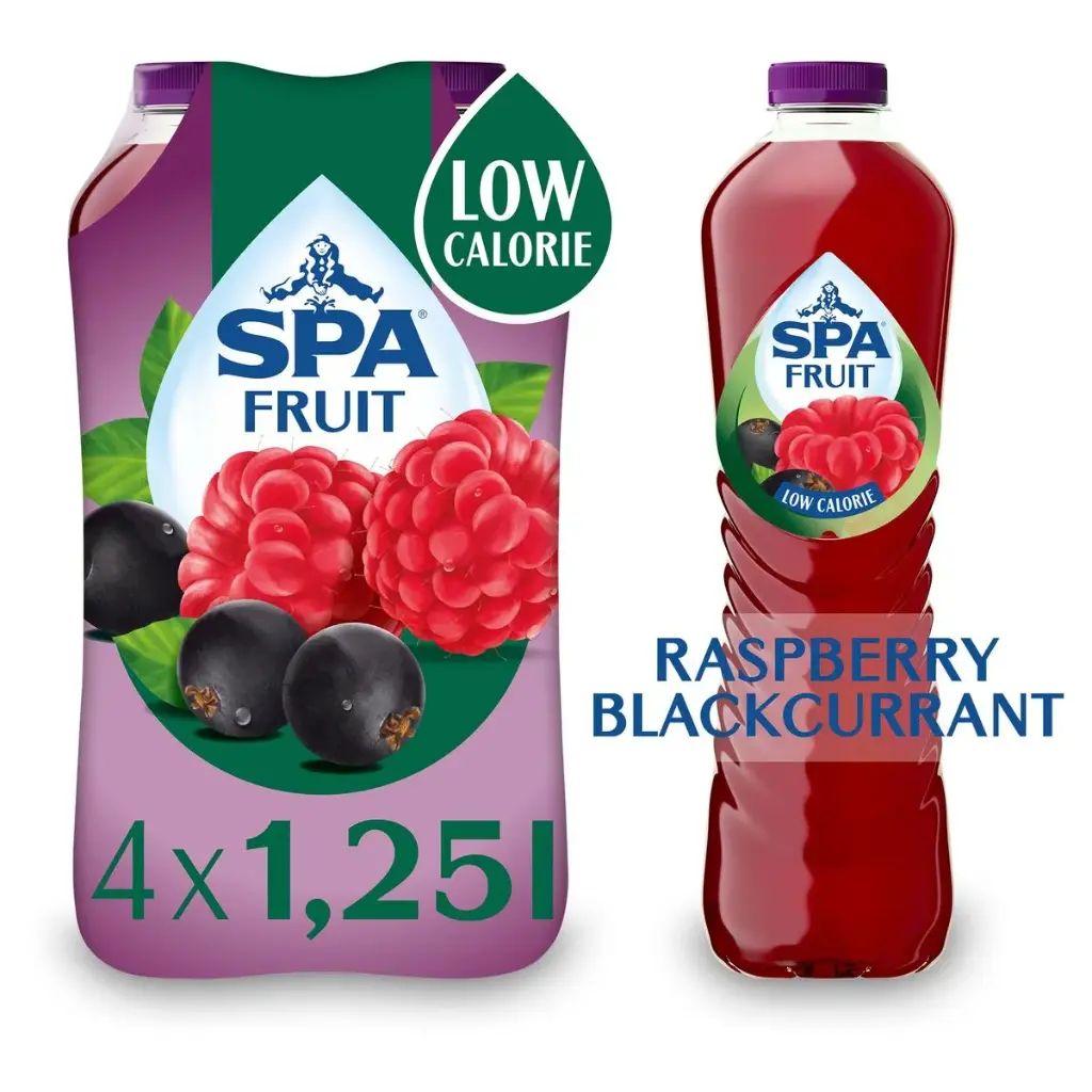 Spa Fruit Framboise Cassis Non-Pétillant 4x1,25 L