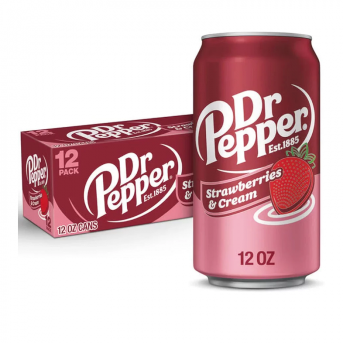 Dr Pepper Strawberries & Cream 12x355 Ml