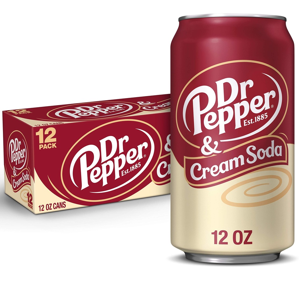 Dr Pepper Cream Soda 12x355 Ml