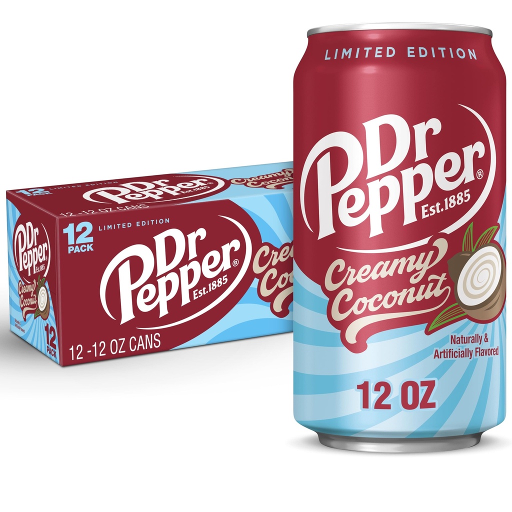 Dr Pepper Creamy Coconut 12x355 Ml