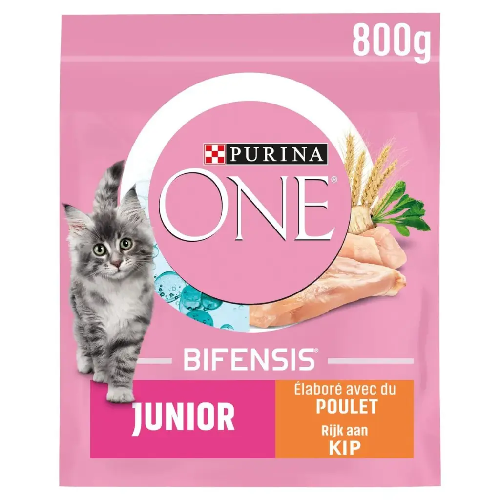 Purina One Bifensis Junior Poulet Croquettes 800 Gr