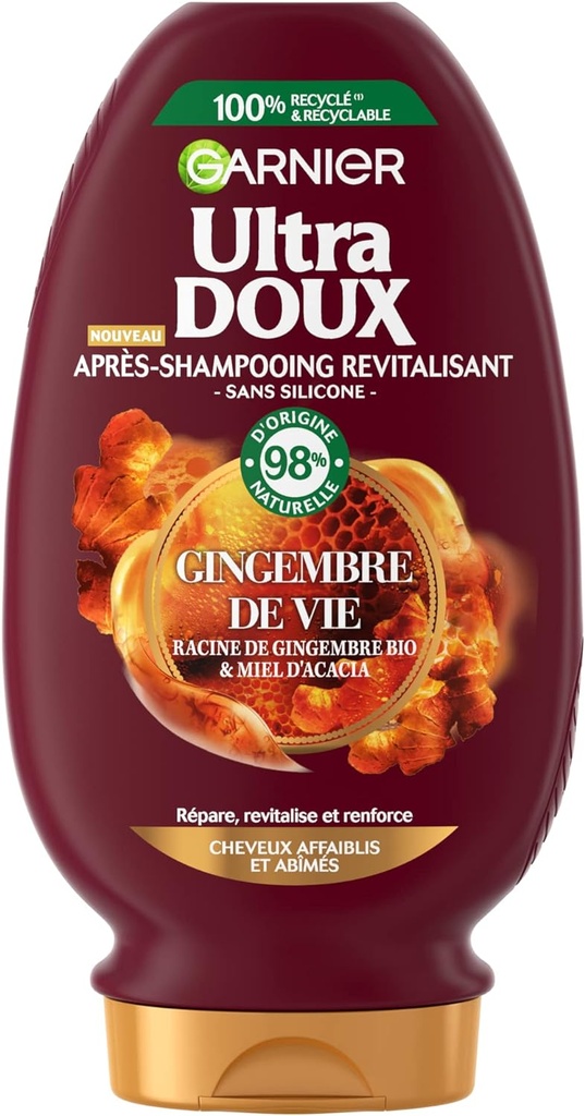 Ultra Doux Gingembre de Vie Après-Shampoing 200 Ml