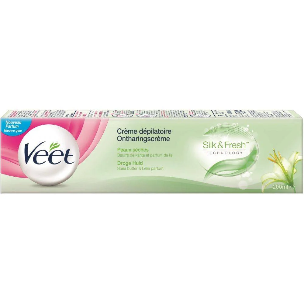 Veet Crème Dépilatoire Peaux Sèches 200 Ml