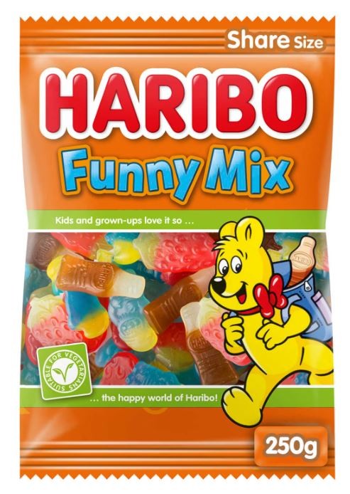 Haribo Funny Mix Bonbons 250 Gr