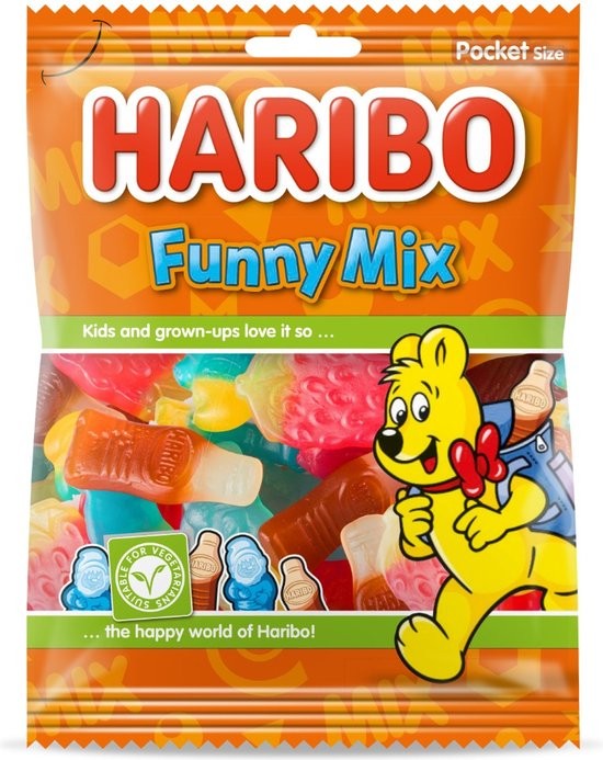 Haribo Funny Mix Bonbons 75 Gr