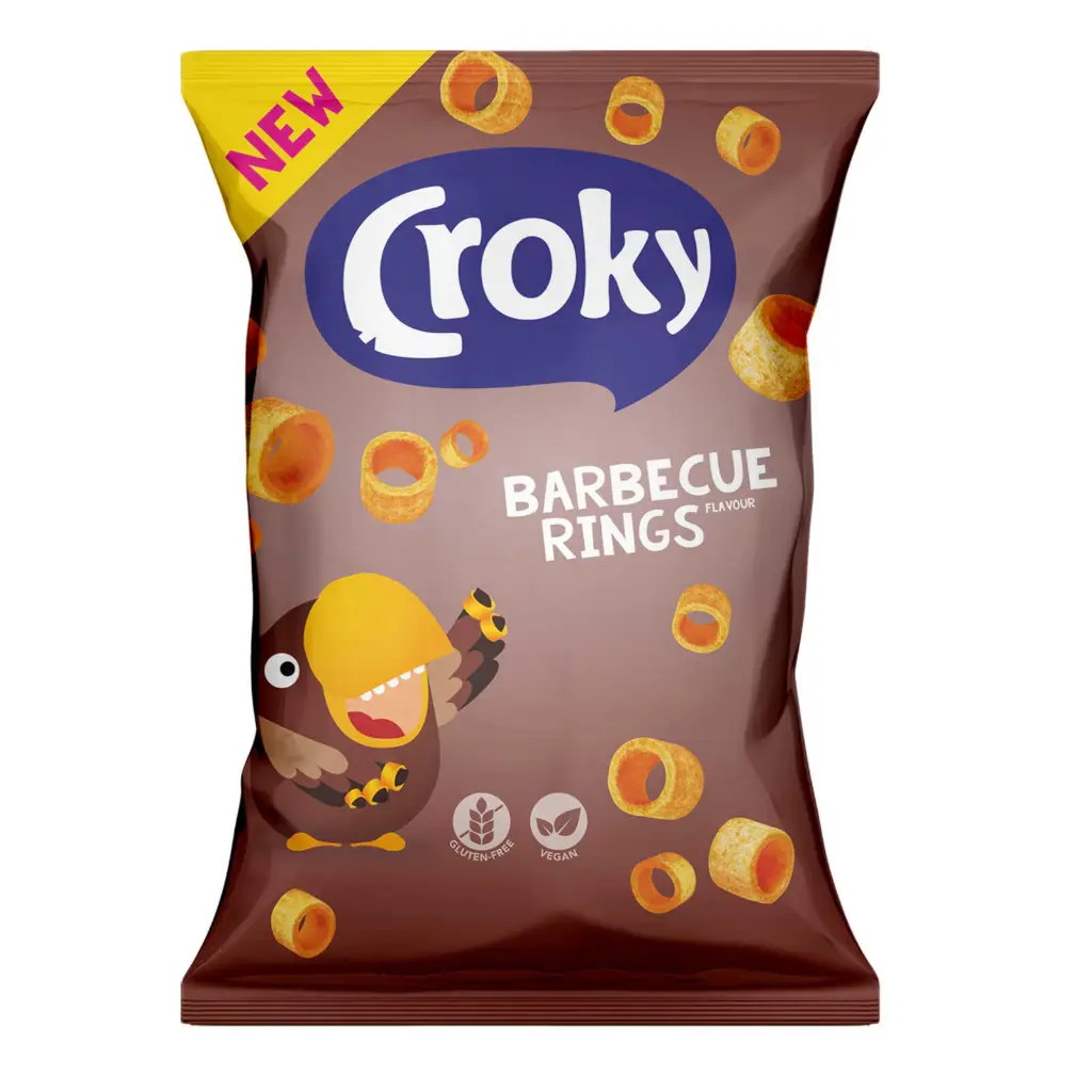 Croky Barbecue Rings Chips 100 Gr