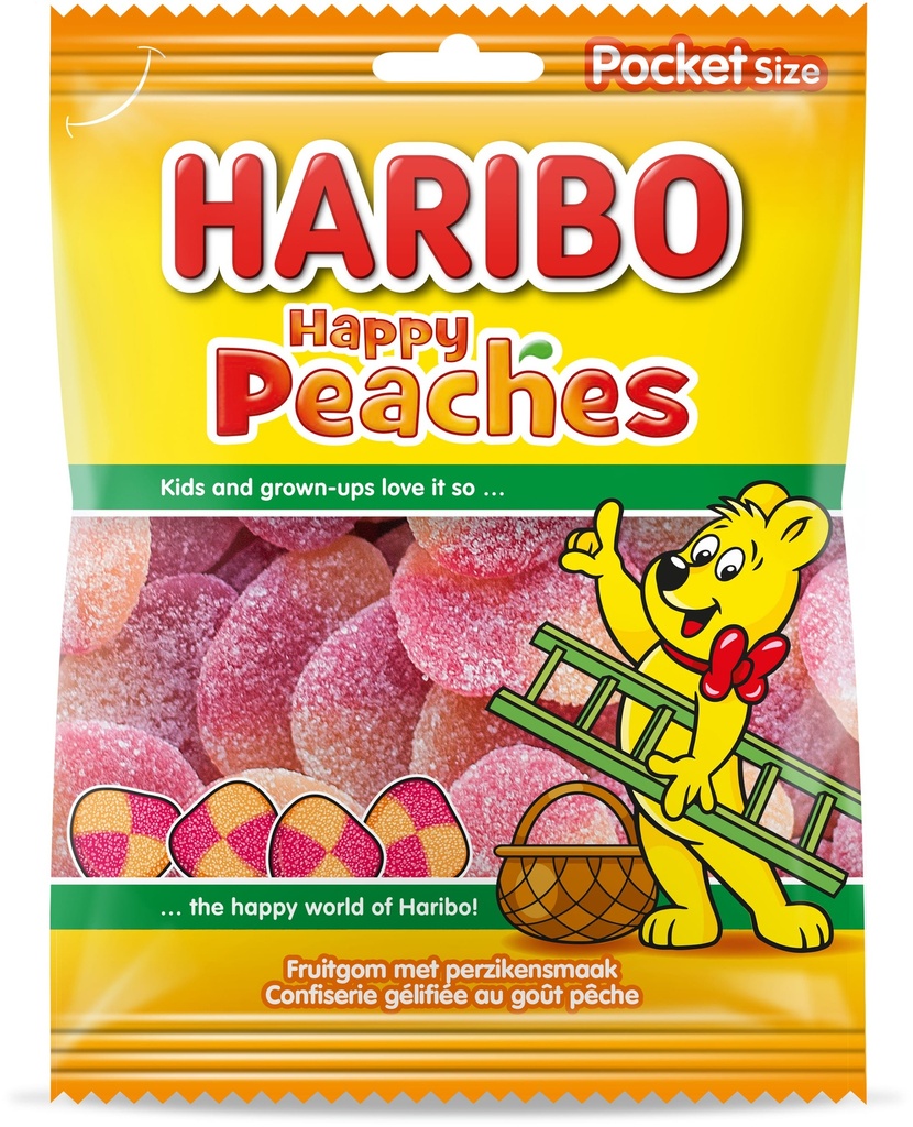 Haribo Happy Peaches Bonbons 75 Gr