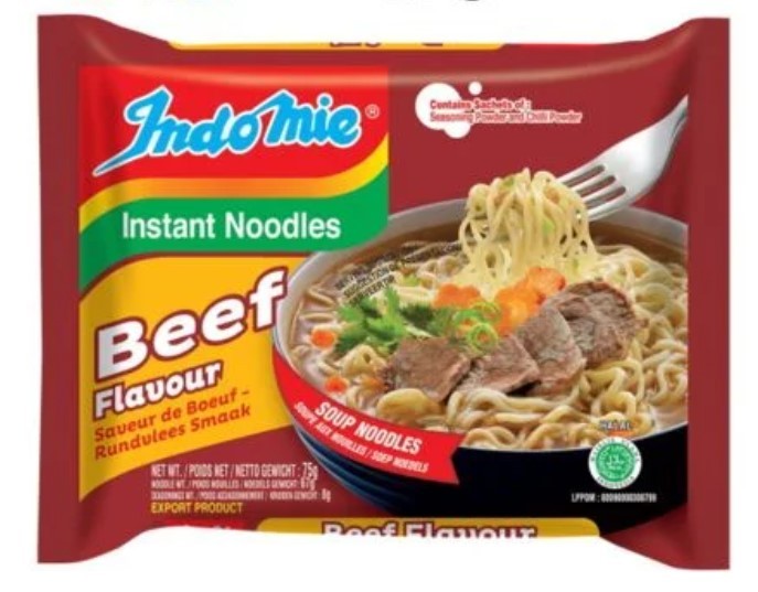 Indomie Boeuf Nouilles Préparées 70 Gr