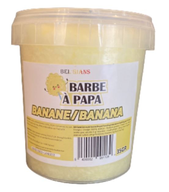 Bel'Gians Barbe à Papa Banane 35 Gr