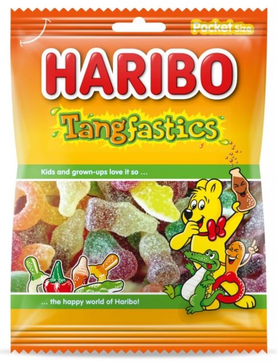 Haribo Tangfastics Pocket Size Bonbons 75 Gr