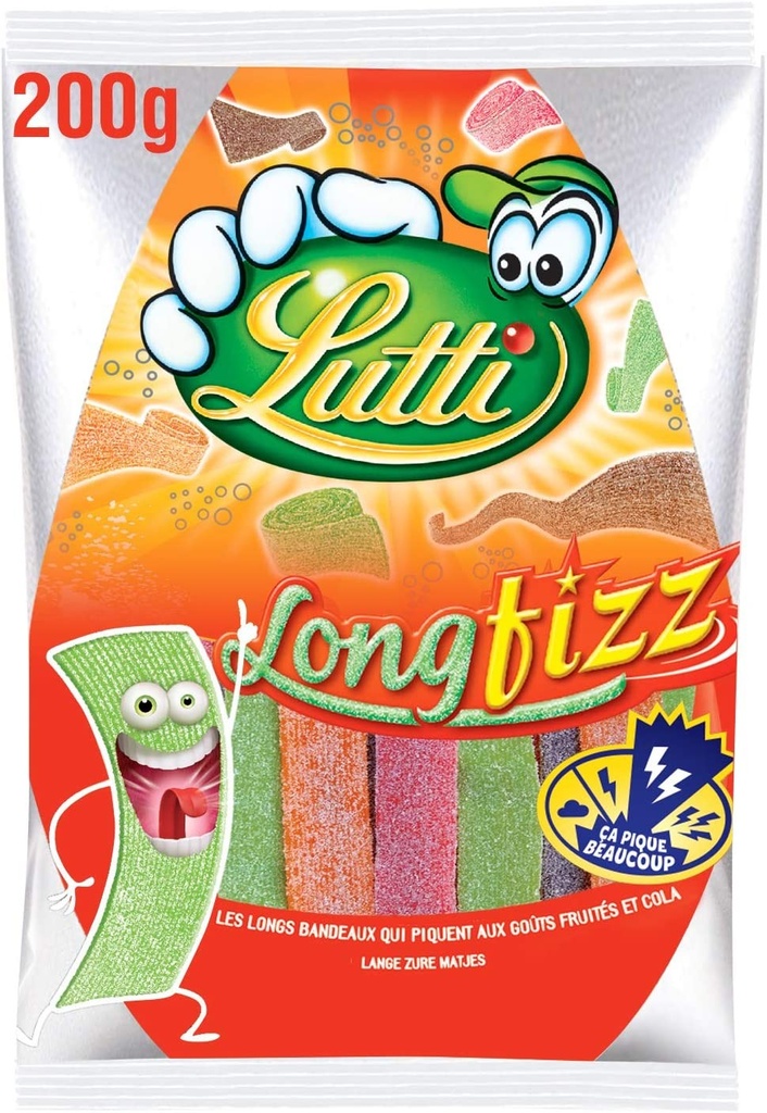 Lutti LongFizz Bonbons 200 Gr