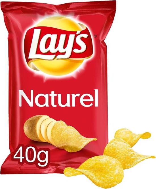 Lay's Naturel Sel Chips 40 Gr