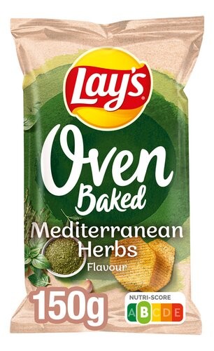 Lay's Oven Herbes Méditerranéenne Chips 150 Gr