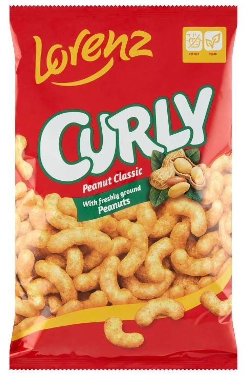 Lorenz Curly Peanut Classic Chips 120 Gr