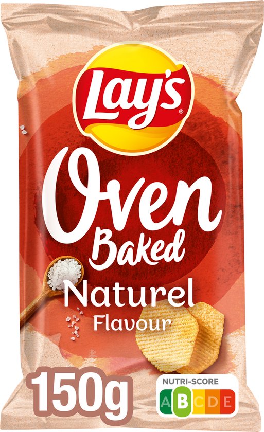 Lay's Oven Baked Naturel Chips 150 Gr