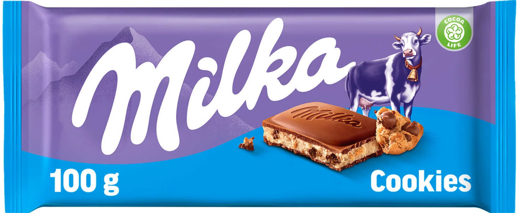 Milka Cookies Tablette Chocolat 100 Gr