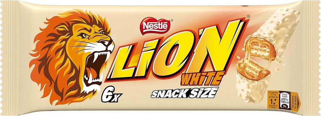 Nestlé Lion White Barres Chocolatées 6x30 Gr